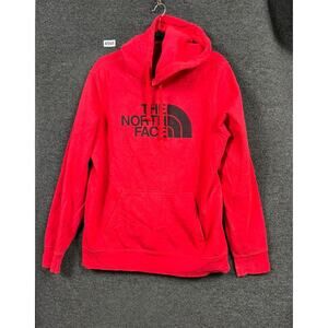 The North Face Hoodie Sweatshirt Mens Size L Red Big Logo Style 721556